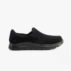 Skechers Work 77048WEC/BBK WIDE FIT: FLEX ADVANTAGE - MCALLEN SR Mens Trainers Black