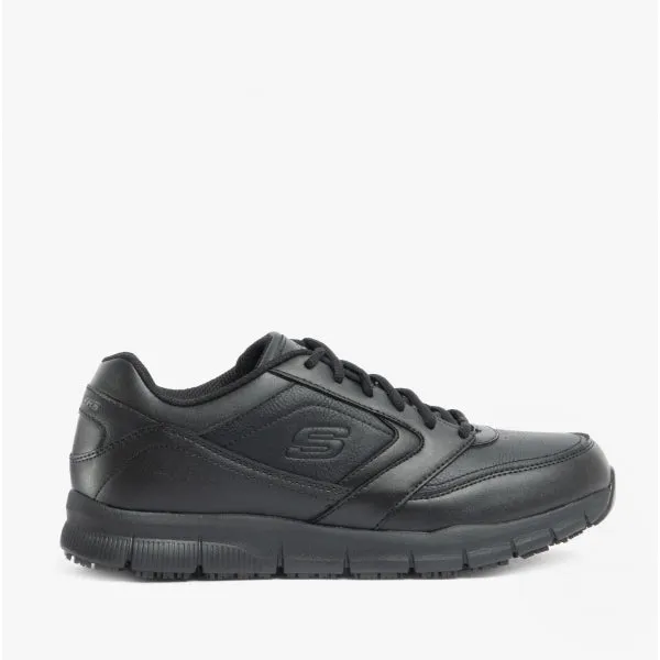 Skechers Work 77156EC/BLK NAMPA SR Mens Slip Resistant Trainers Black
