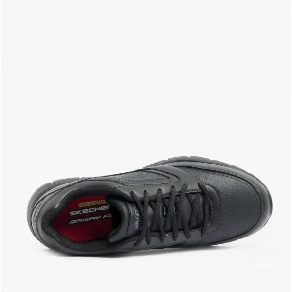 Skechers Work 77156EC/BLK NAMPA SR Mens Slip Resistant Trainers Black