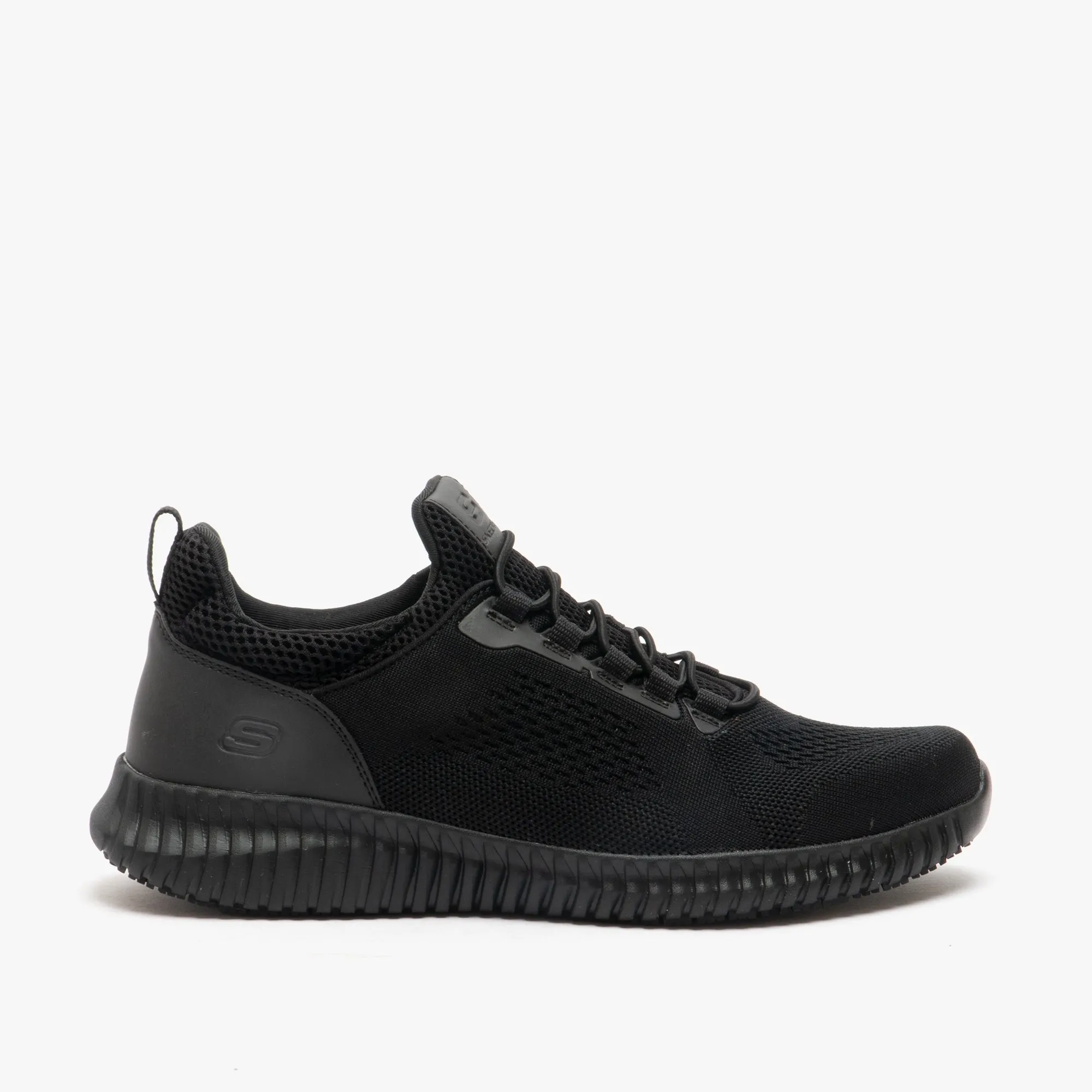 Skechers Work 77188EC/BLK CESSNOCK Mens Slip Resistant Trainers Black