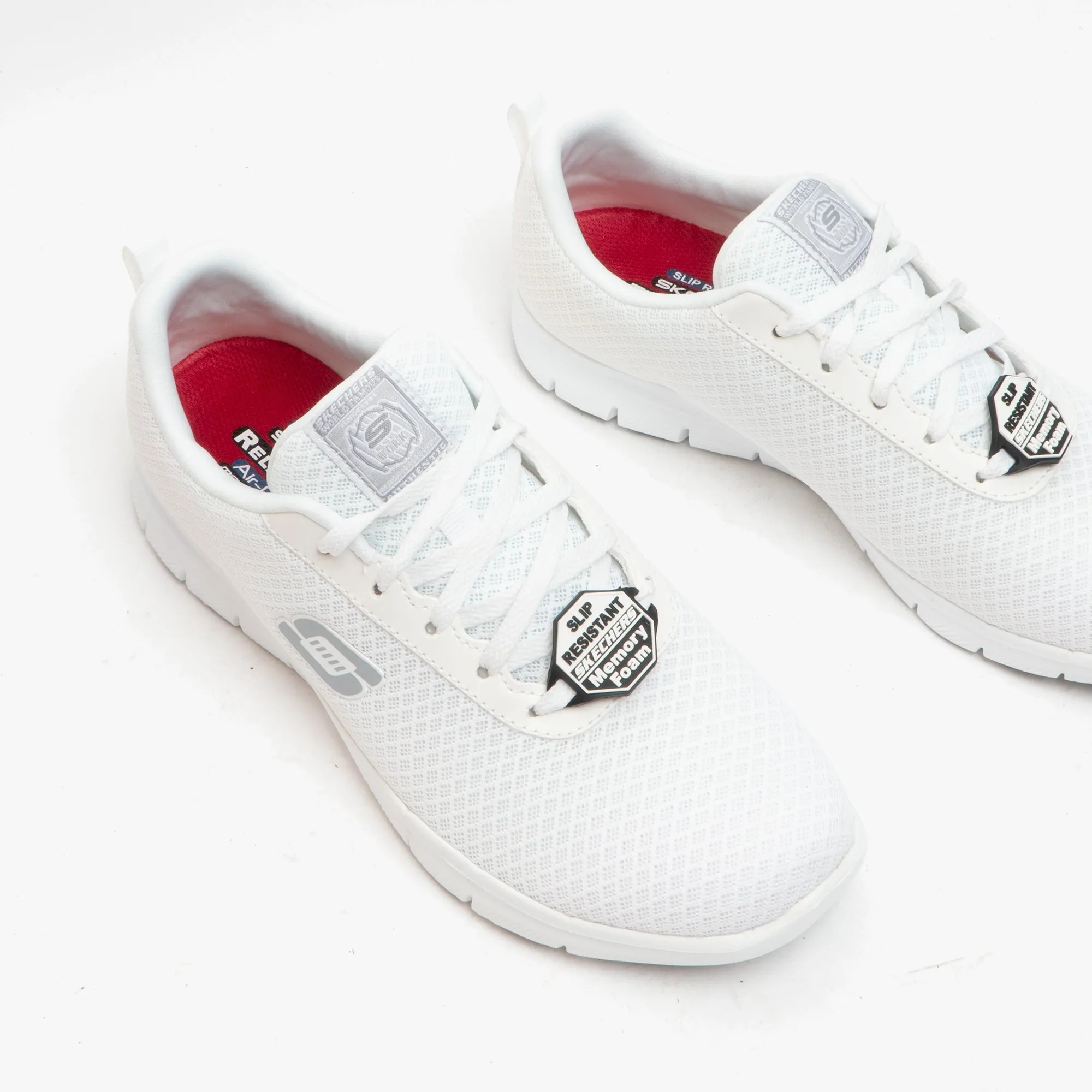 Skechers Work 77210EC/WHT RELAXED FIT: GHENTER - BRONAUGH SR Womens Anti-Slip Trainers White