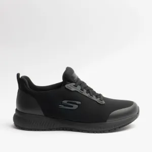 Skechers Work 77222EC/BLK SQUAD SR Womens Occupational Trainers Black