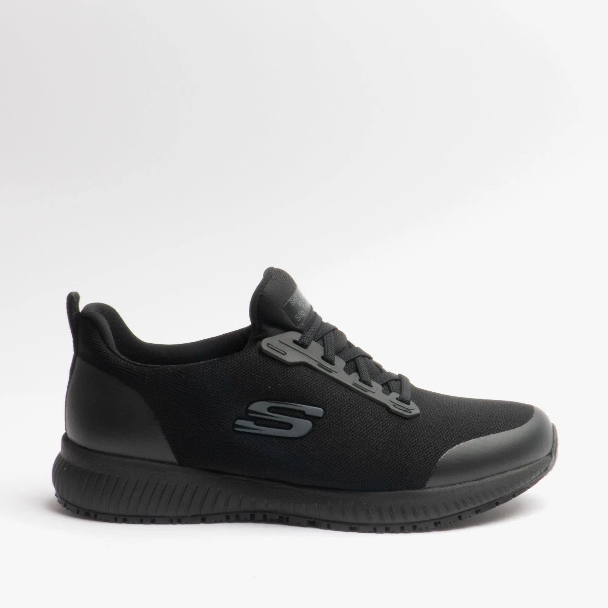 Skechers Work 77222EC/BLK SQUAD SR Womens Occupational Trainers Black