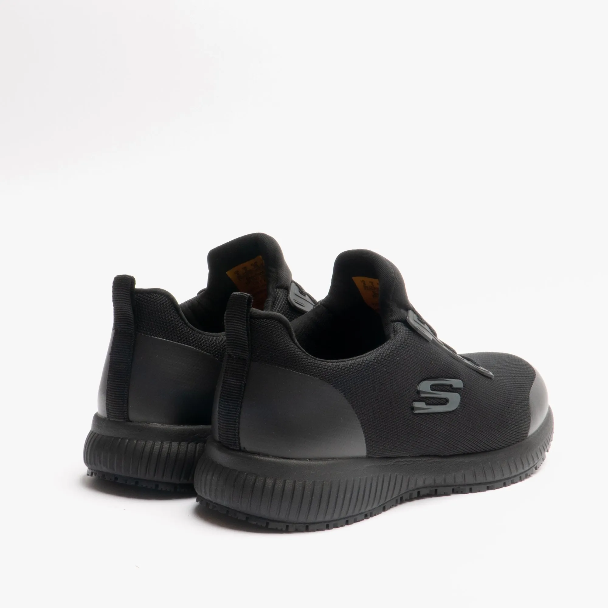 Skechers Work 77222EC/BLK SQUAD SR Womens Occupational Trainers Black
