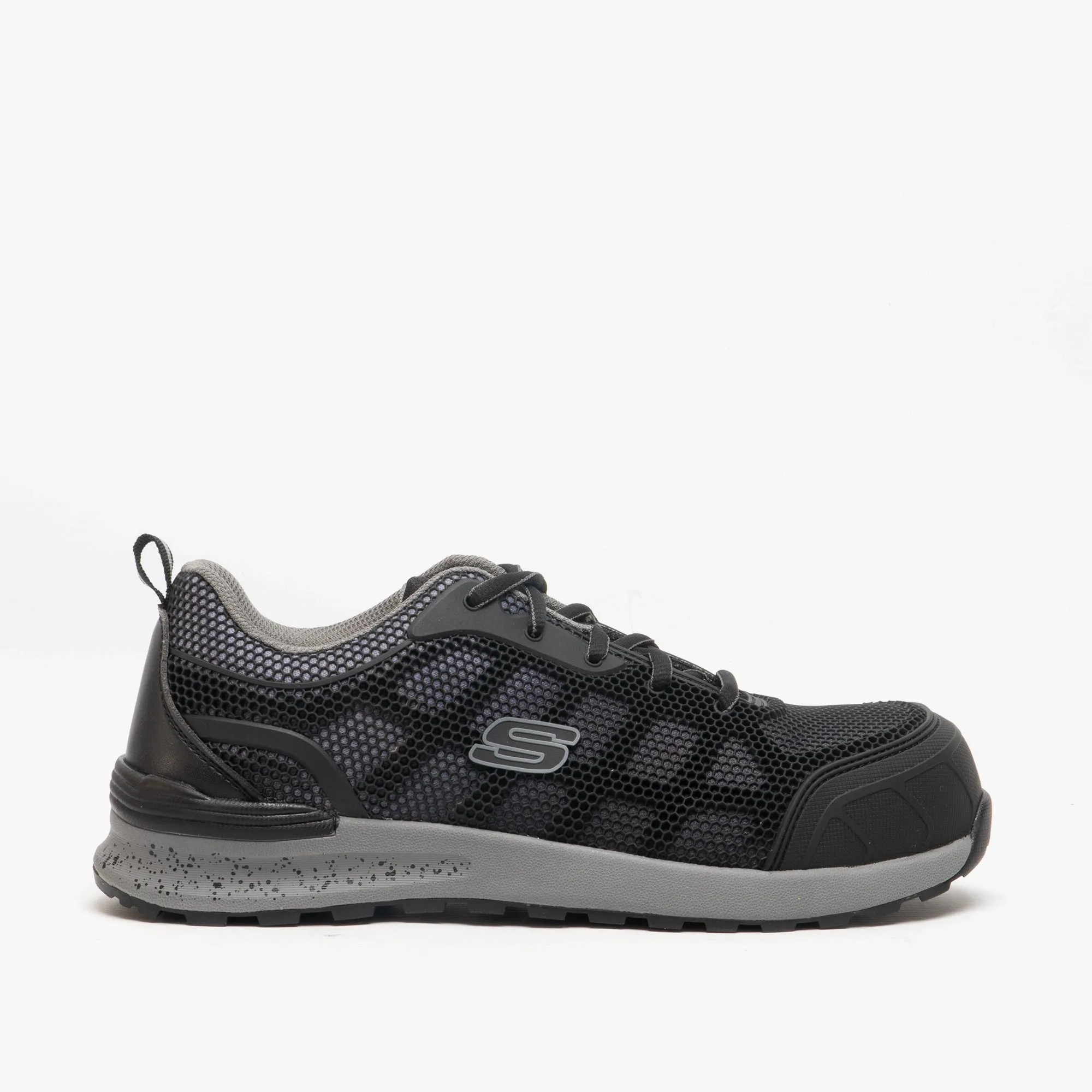 Skechers Work 77273EC/BKGY BULKLIN - LYNDALE Womens Safety Trainers Black/Grey