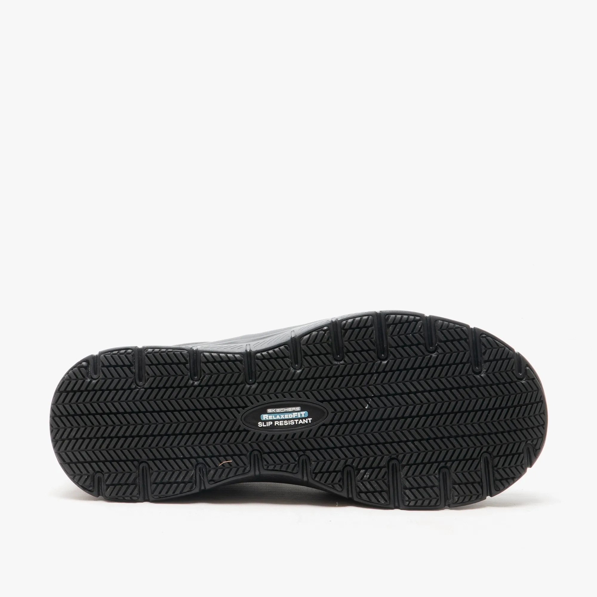 Skechers Work 77513EC/BLK FLEX ADVANTAGE SR - FOURCHE Mens Leather Trainers Black