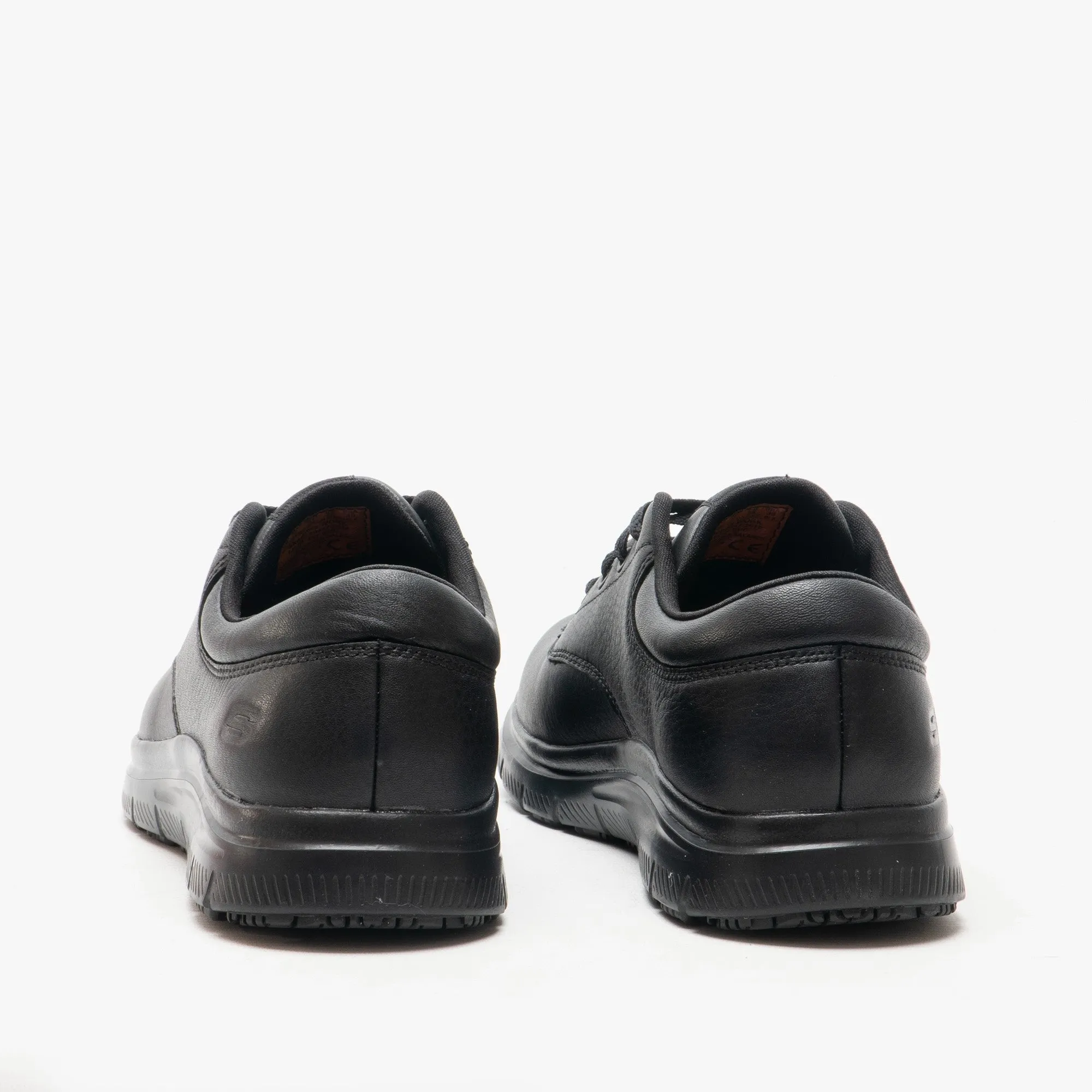 Skechers Work 77513EC/BLK FLEX ADVANTAGE SR - FOURCHE Mens Leather Trainers Black