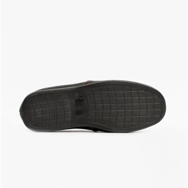 Sleepers HADLEY Mens Leather Slippers Brown