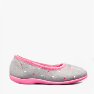 Sleepers ISLA Womens Full Slippers Grey/Fuchsia