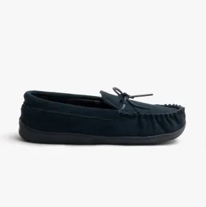 Sleepers Mens Slippers Navy Blue