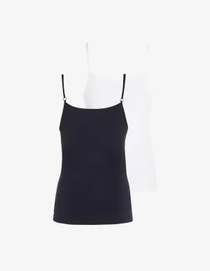 Tommy Hilfiger CAMI 2 Pack Womens Underwear White/Desert Sky