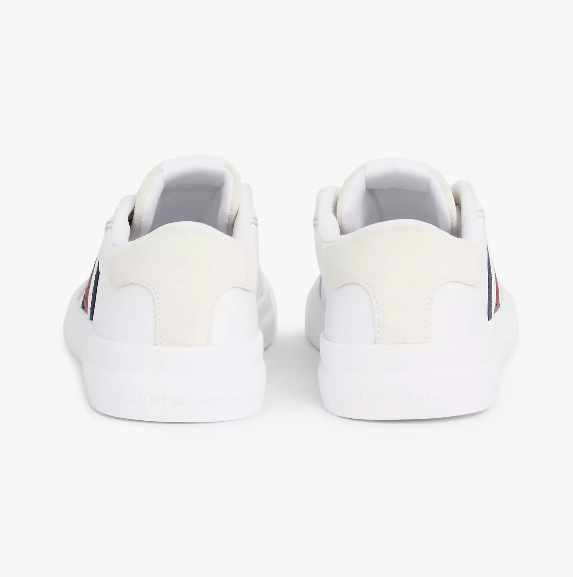 Tommy Hilfiger CUPSET RWB LEATHER Mens Sneakers White