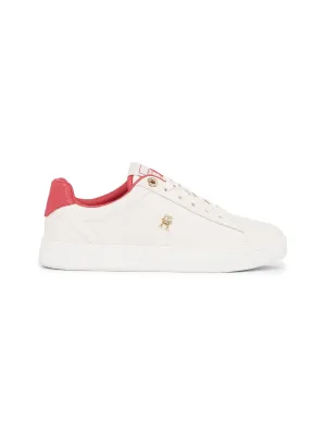Tommy Hilfiger ELEVATED ESSENTIAL Womens Trainers Ancient White/Heritage Pink