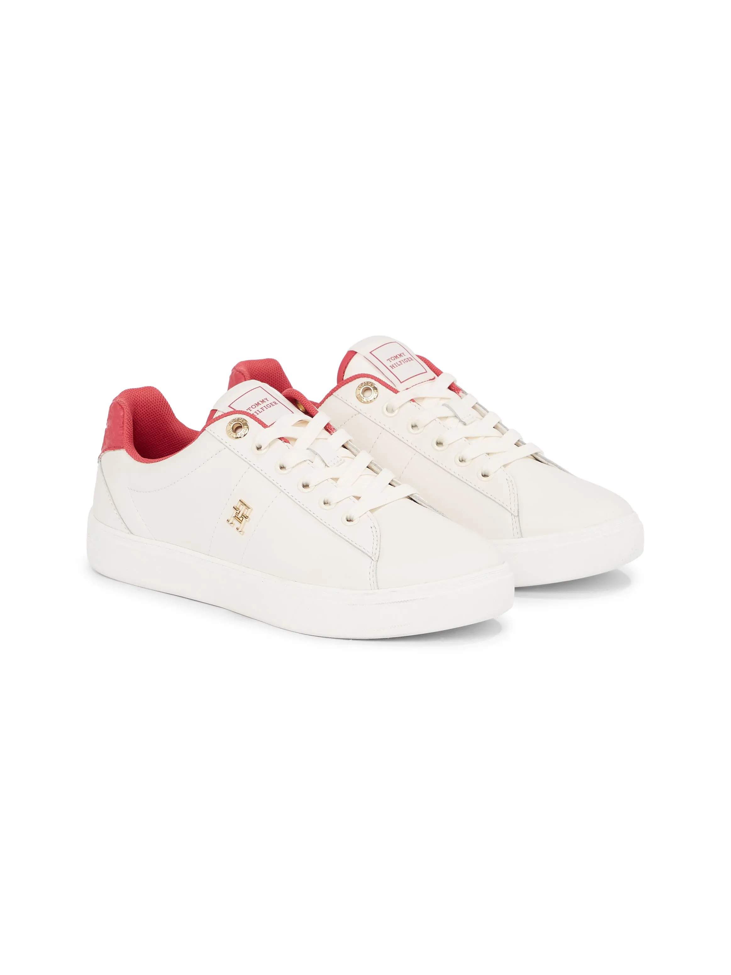 Tommy Hilfiger ELEVATED ESSENTIAL Womens Trainers Ancient White/Heritage Pink