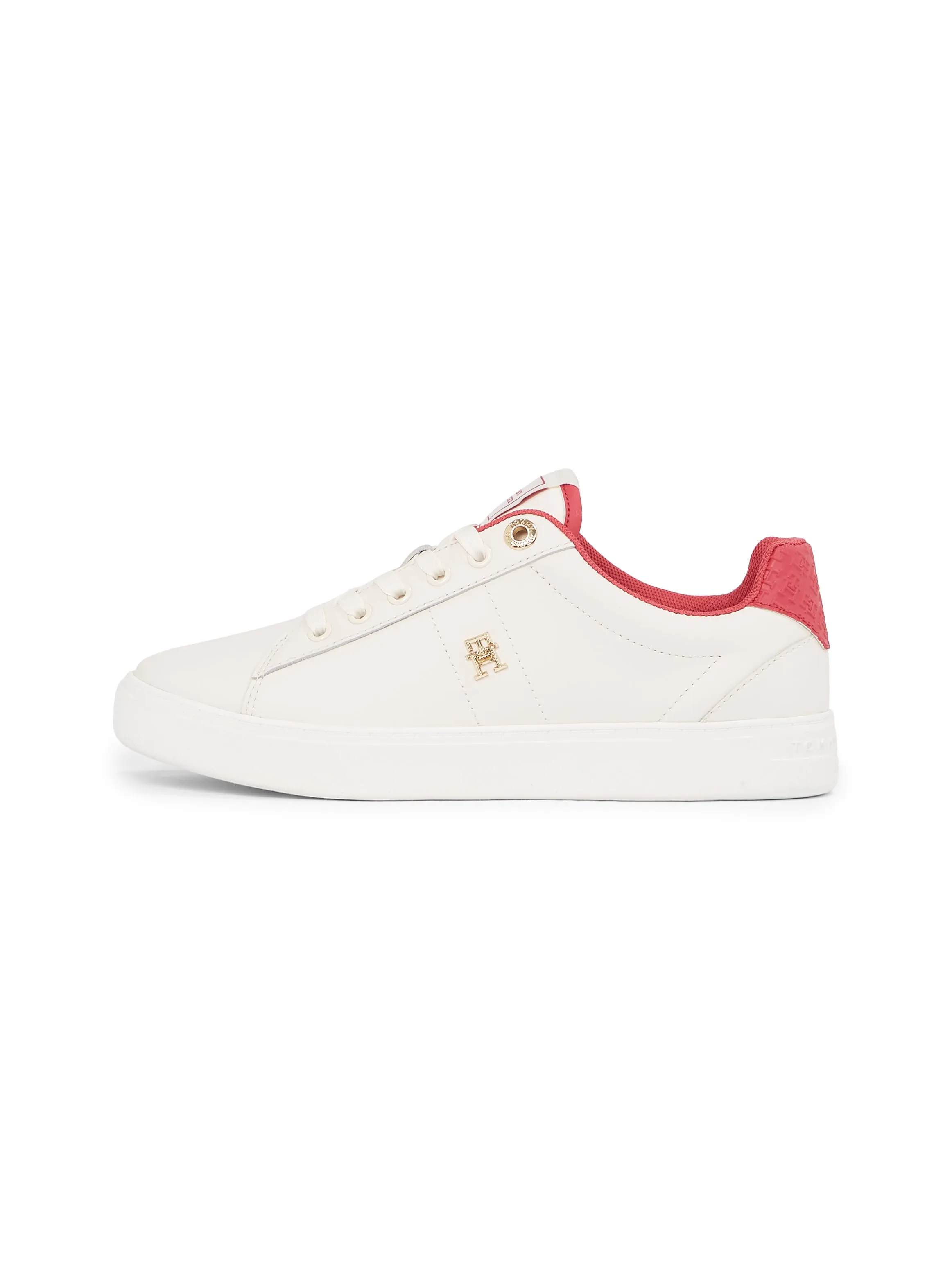 Tommy Hilfiger ELEVATED ESSENTIAL Womens Trainers Ancient White/Heritage Pink