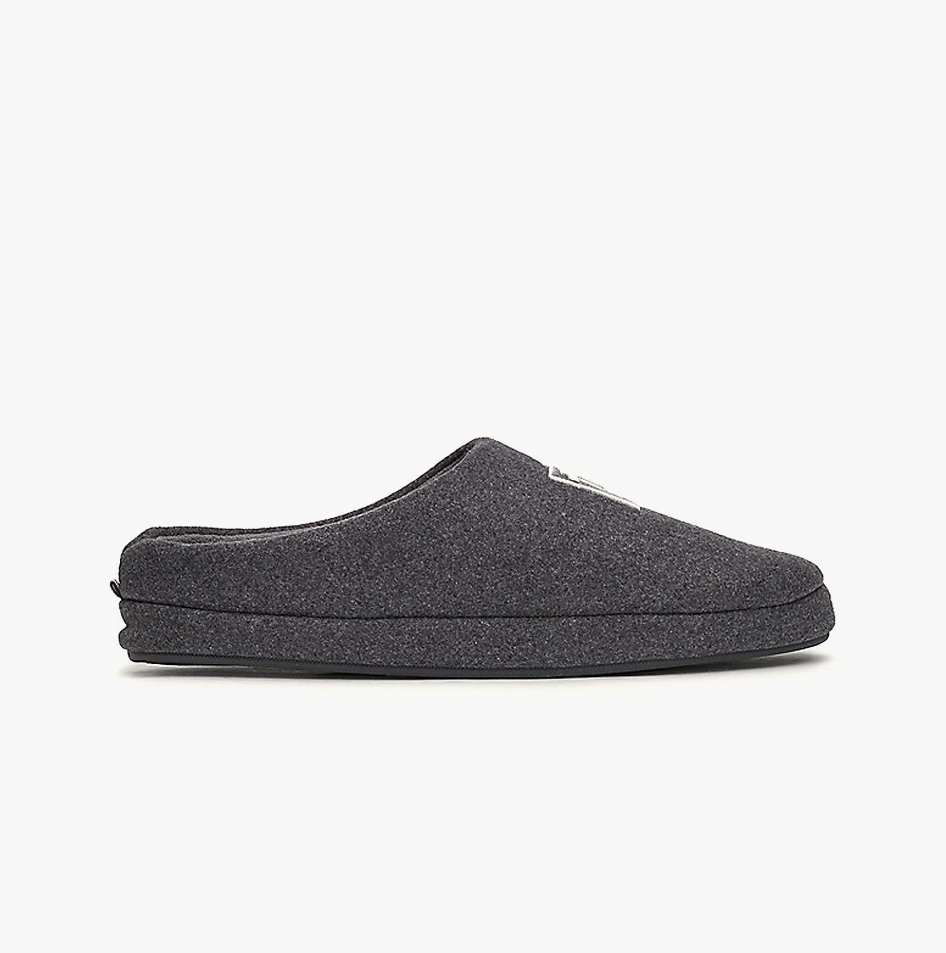 Tommy Hilfiger FLAG WARM FELT HOUSE Mens Mule Slippers Dark Ash