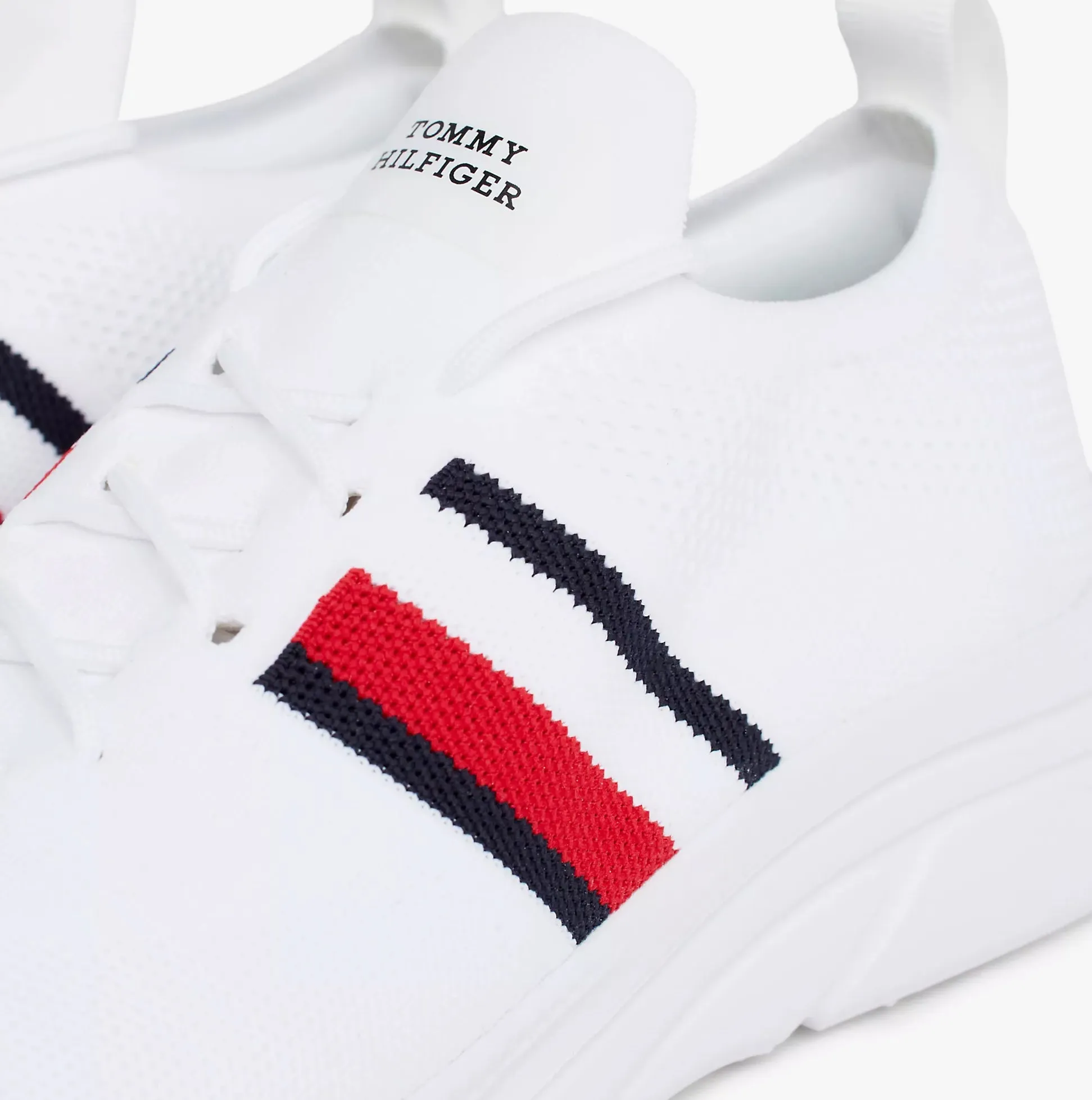 Tommy Hilfiger MODERN RUNNER KNIT S Mens Trainers White