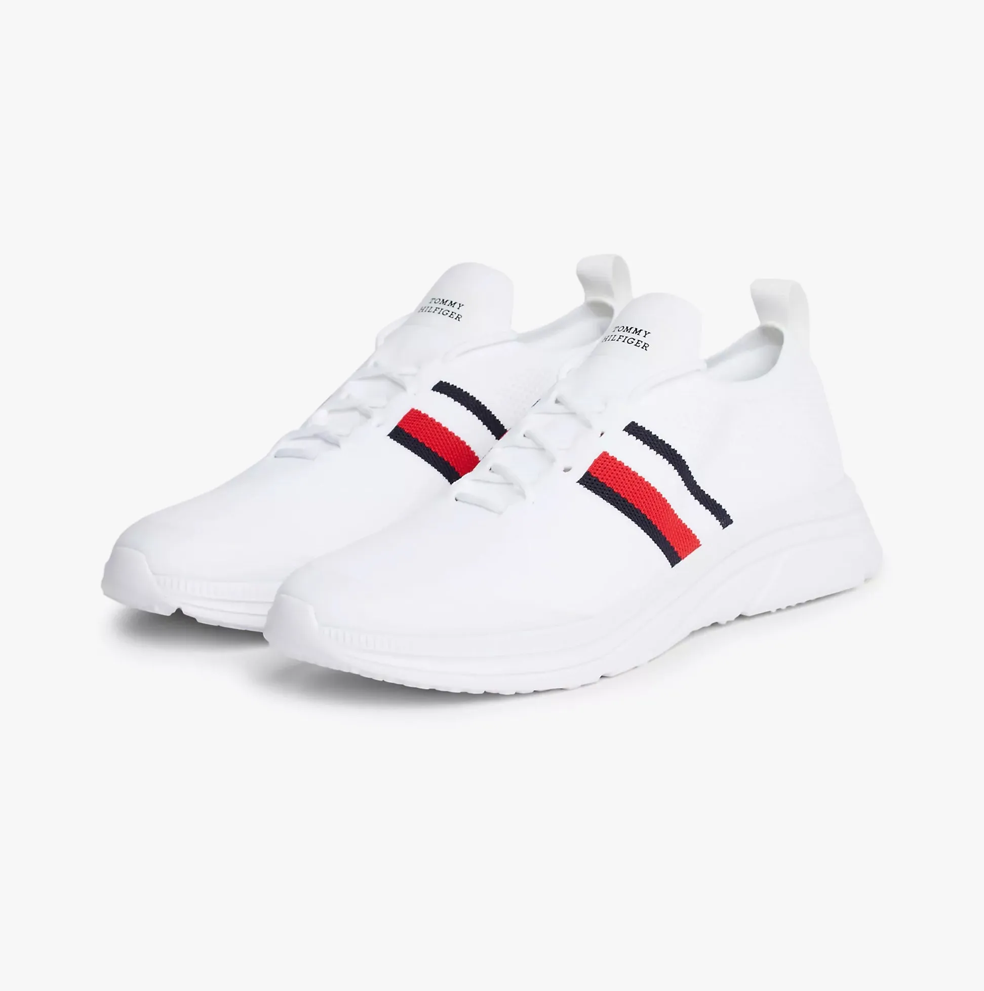 Tommy Hilfiger MODERN RUNNER KNIT S Mens Trainers White