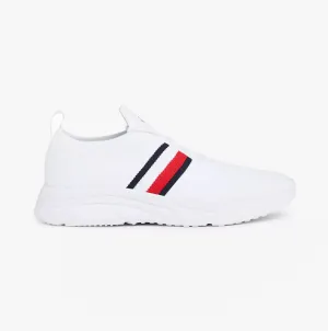 Tommy Hilfiger MODERN RUNNER KNIT S Mens Trainers White