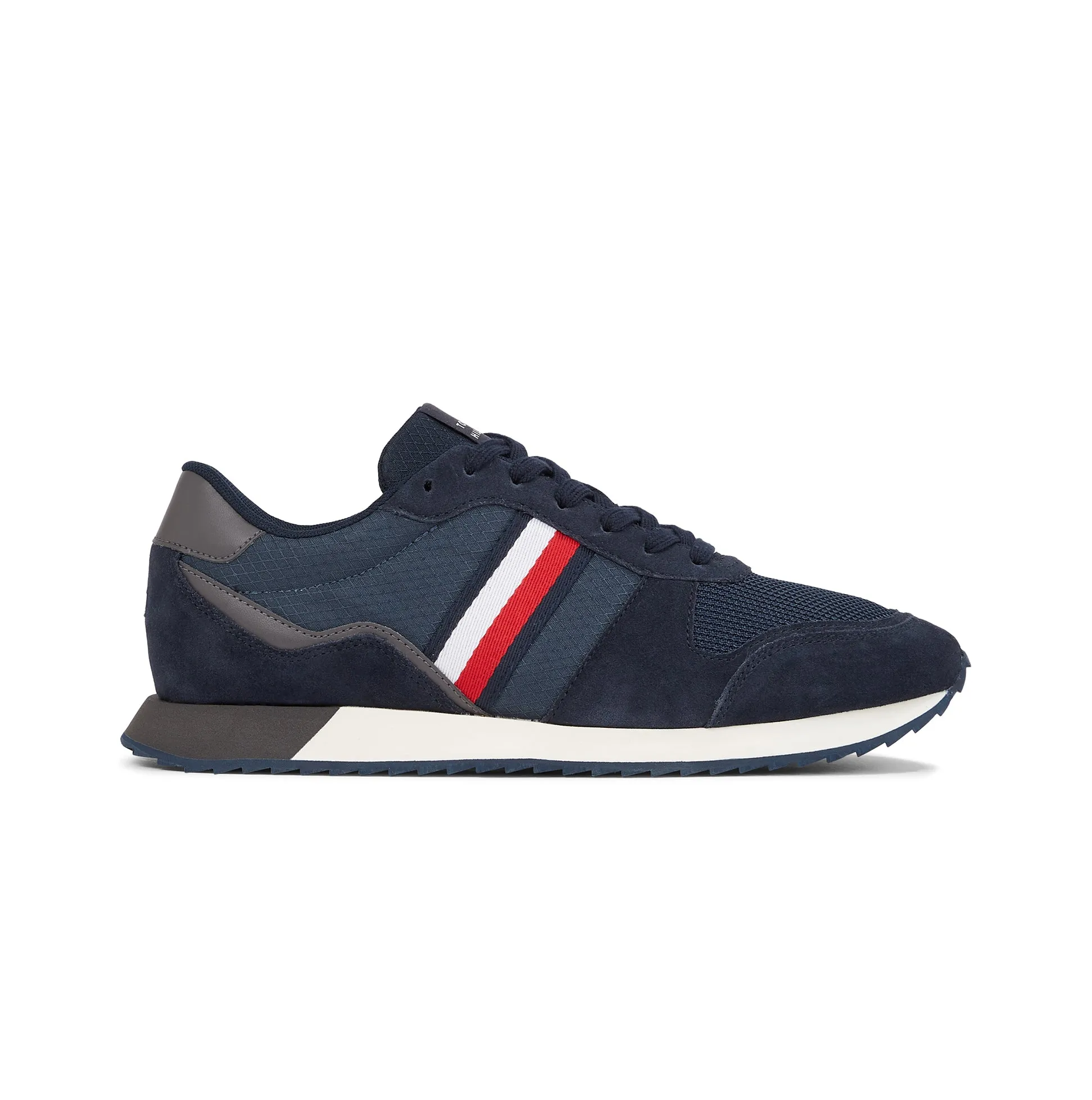 Tommy Hilfiger SIGNATURE TAPE MIXED RUNNER Mens Trainers Desert Sky
