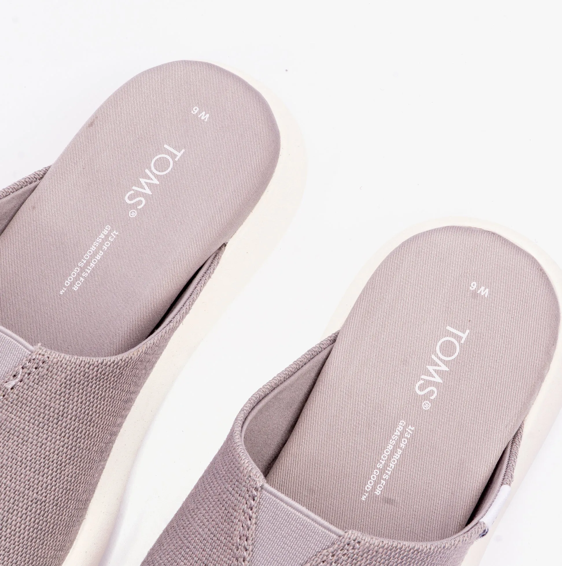 TOMS ALPARGATA MALLOW Womens Mules Grey
