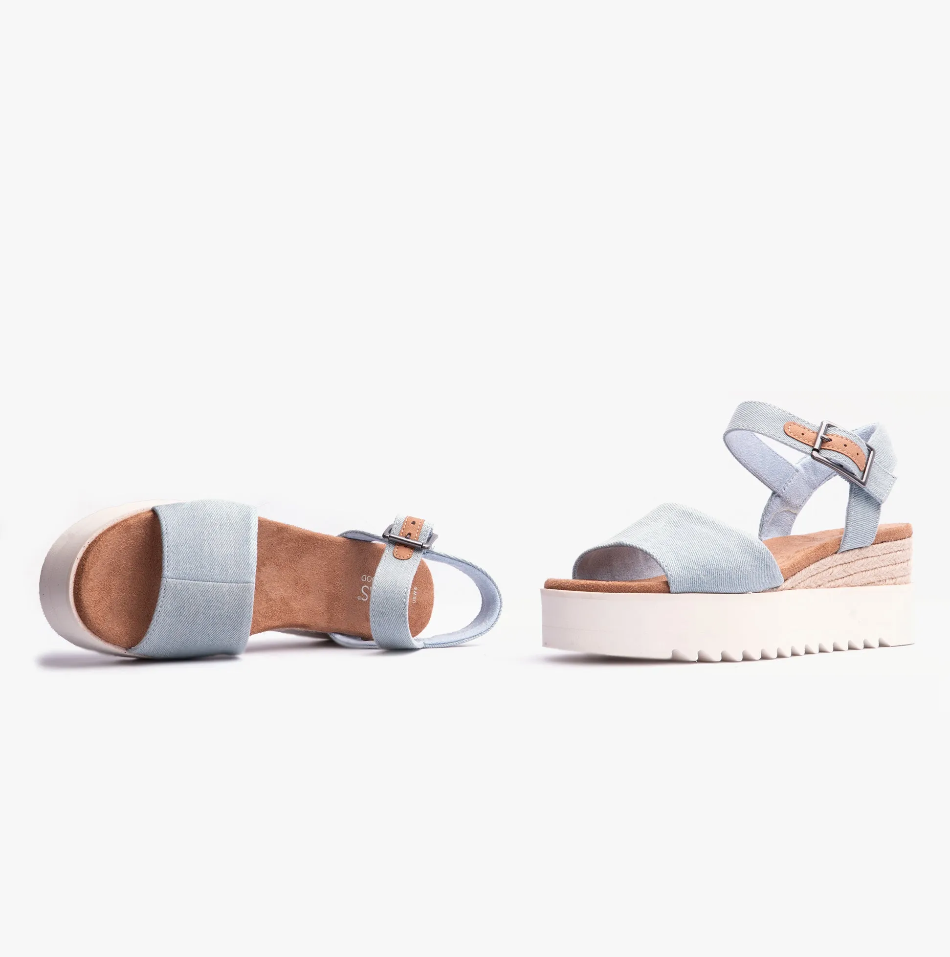 TOMS DIANA Womens Sandals Pastel Blue