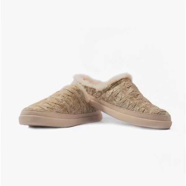 TOMS SAGE Womens Slippers Natural
