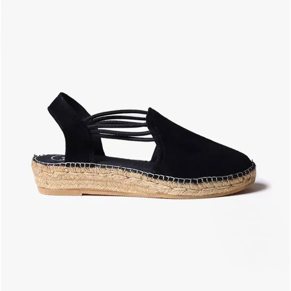 Toni Pons NURIA Womens Suede Espadrilles Black