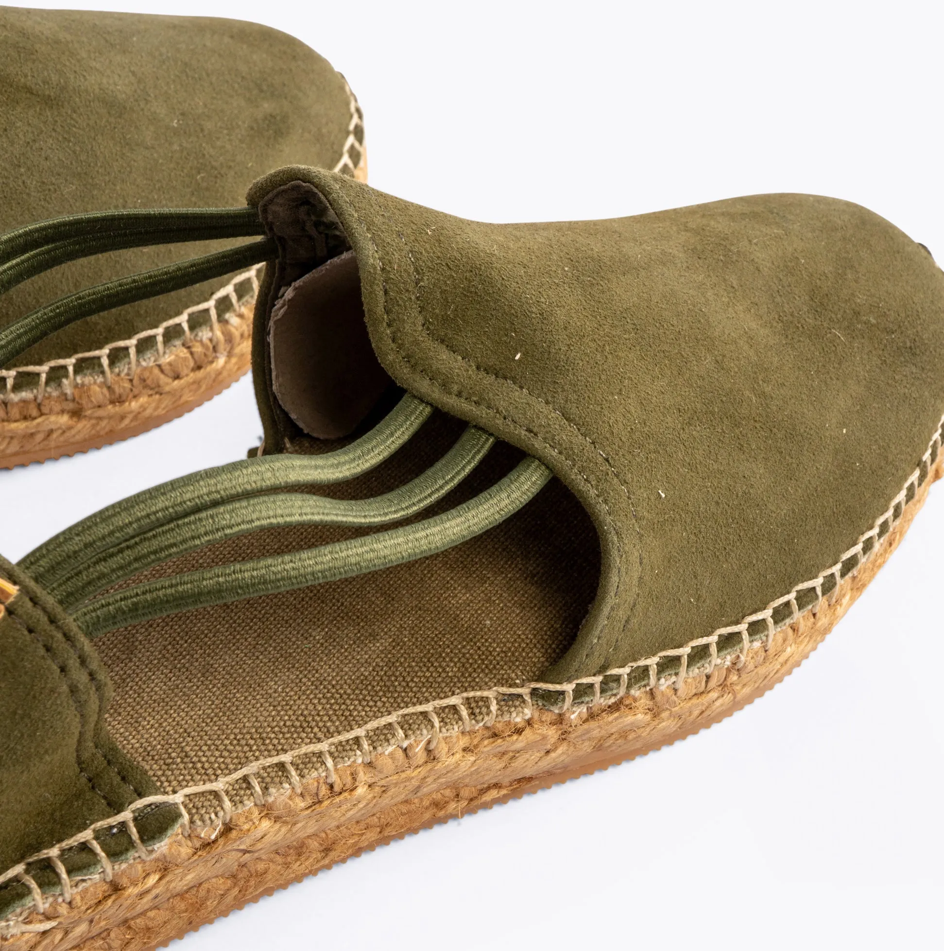 Toni Pons NURIA Womens Suede Espadrilles Khaki