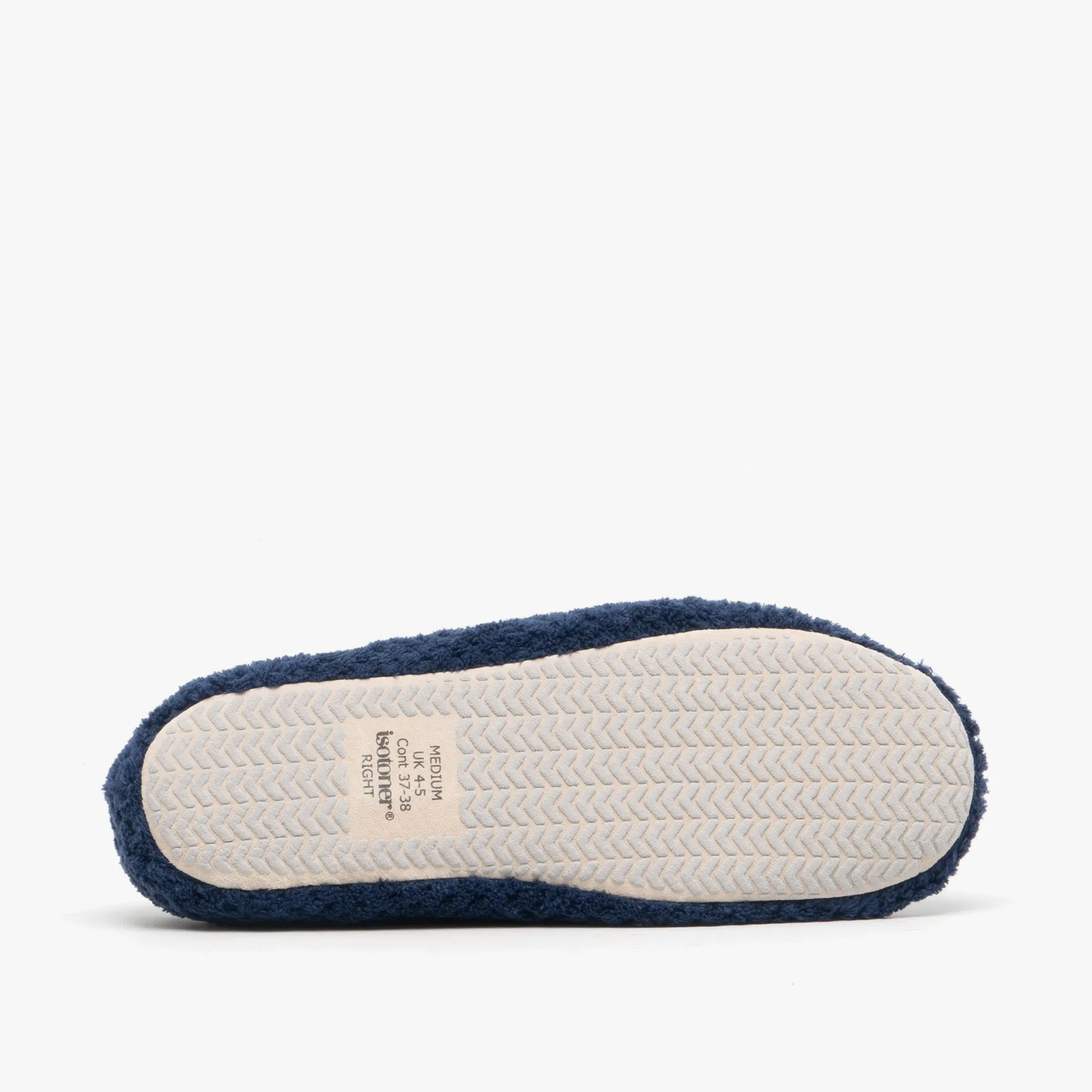 Totes Isotoner POPCORN Womens Ballet Slippers Navy