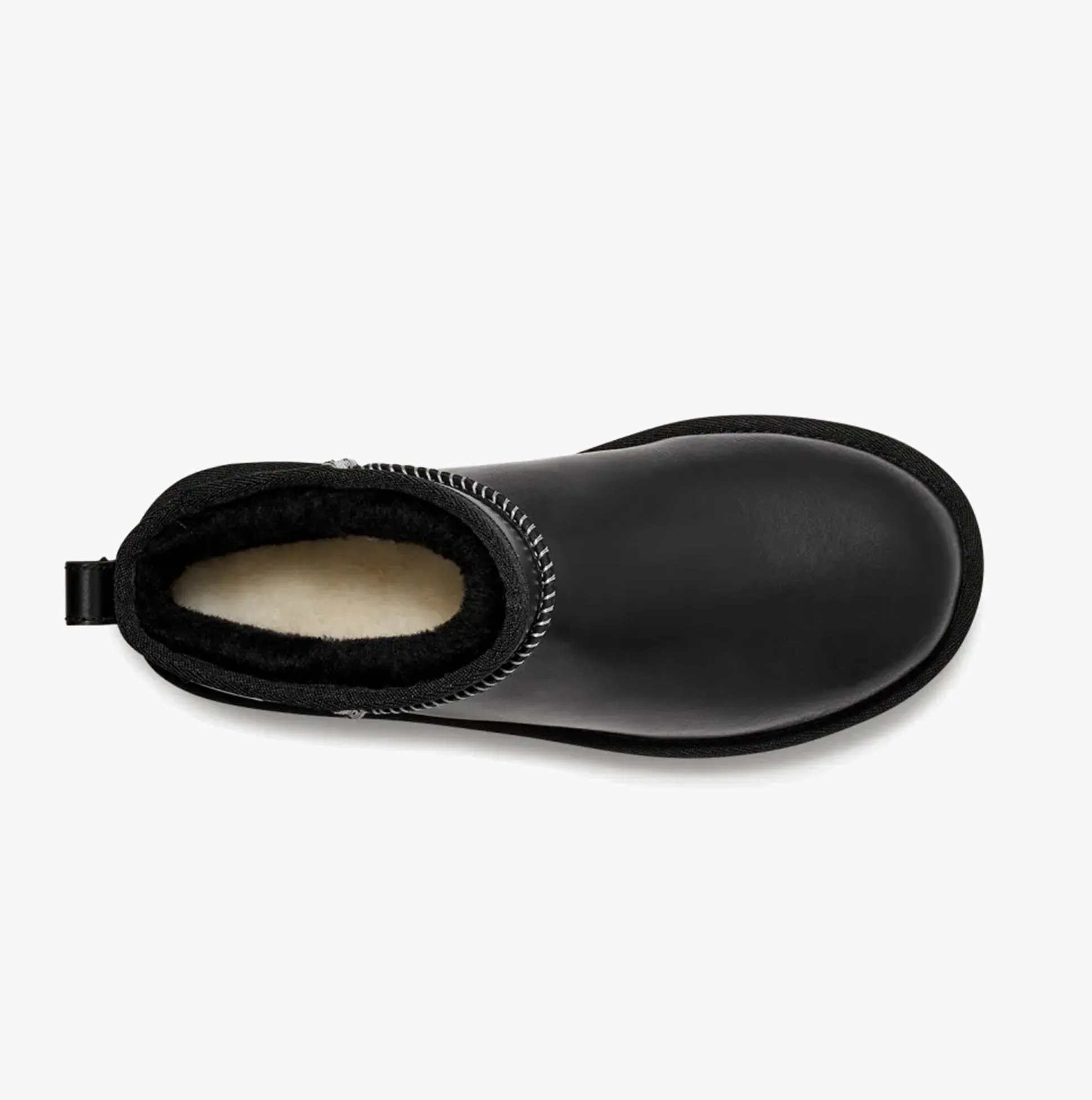 UGG CLASSIC ULTRA MINI LEATHER REGEN Womens Boots Black