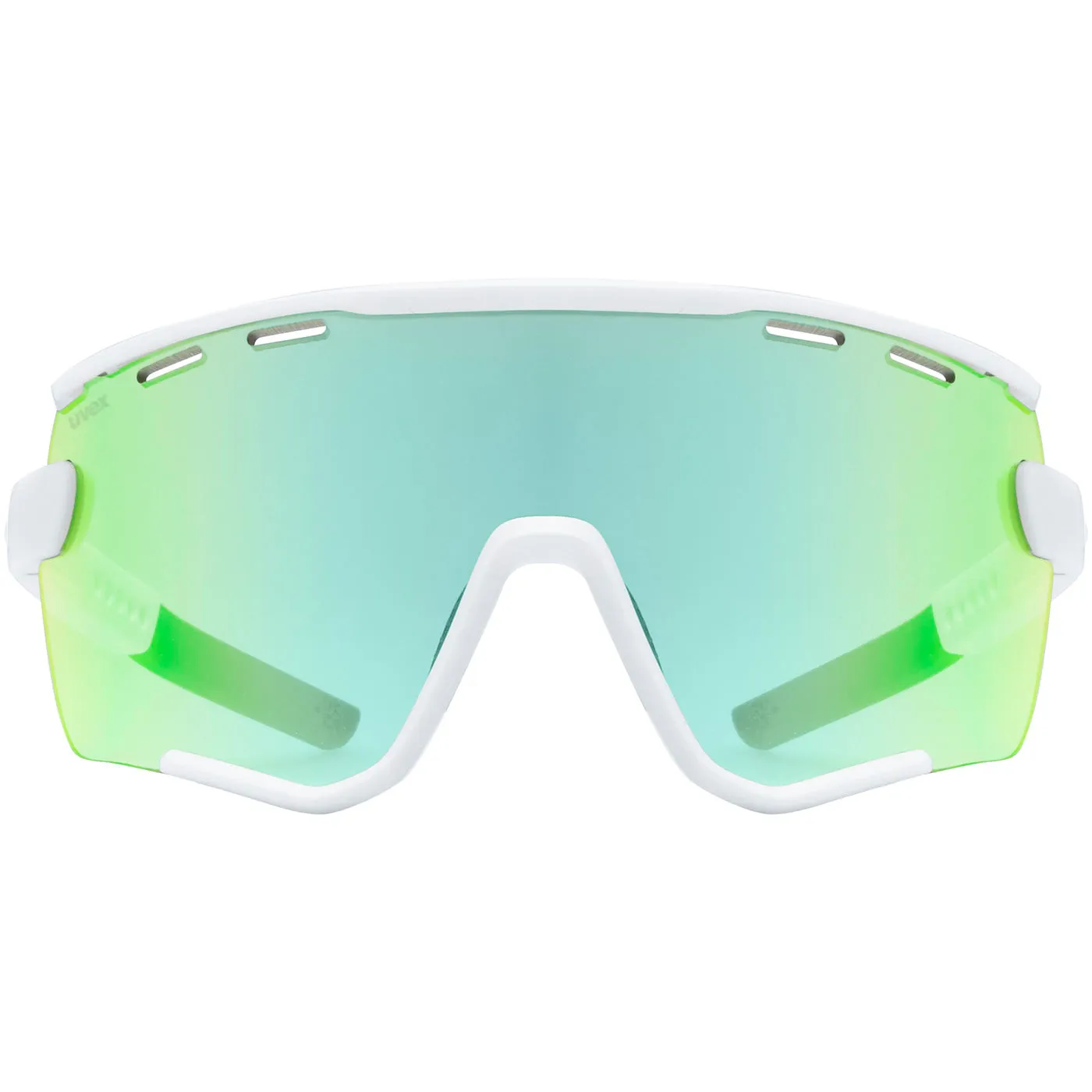 Uvex Sportstyle 236 Set Glasses - Matte White Mirror Green 