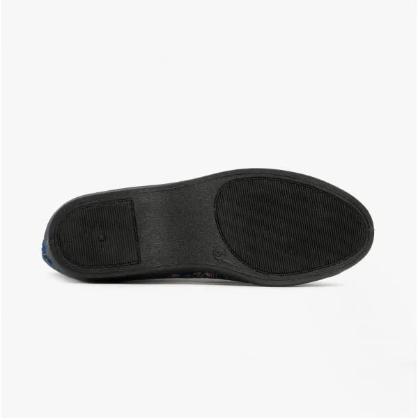 Zedzzz GERALDINE Womens Boot Slippers Navy